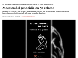 El-libro-negro-de-Gaza-Mosaico-del-genocidio-en 50-relatos-Gonzalo-Delgado